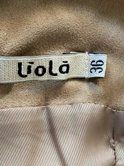 Vestido beige con volantes Liolà talla 36 - miniatura 2