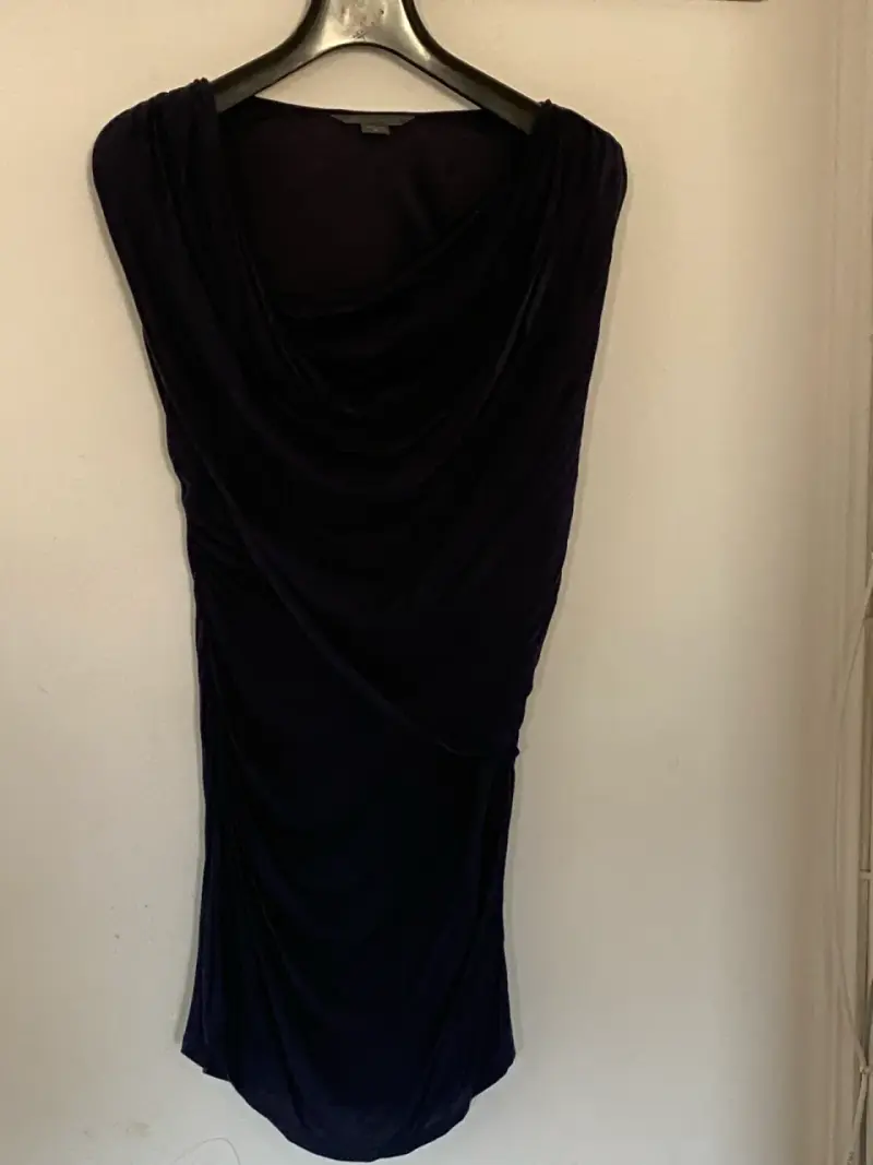 Vestido azul drapeado Armani Exchange - 1