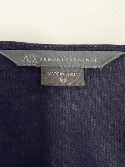 Vestido azul  drapeado  Armani Exchange - miniatura 2