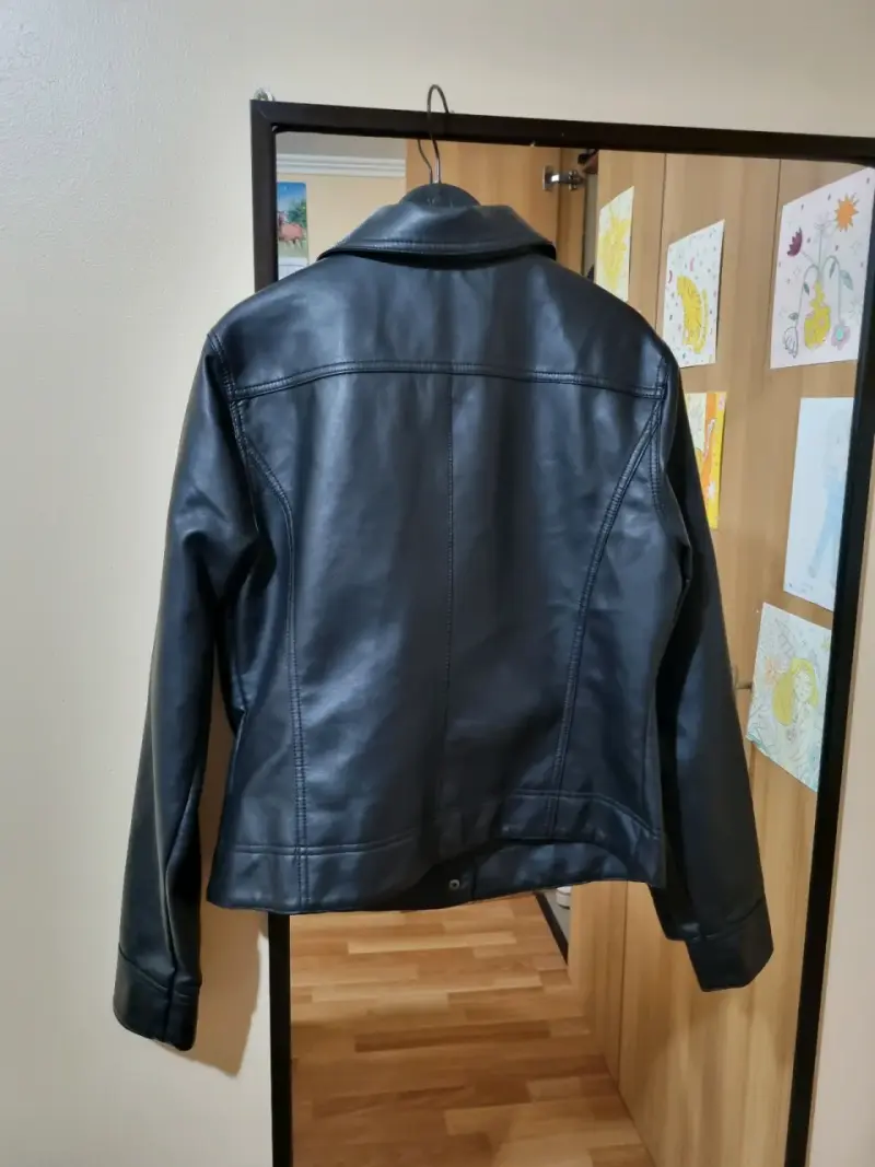 Chaqueta de cuero negra Wados para mujer - 2