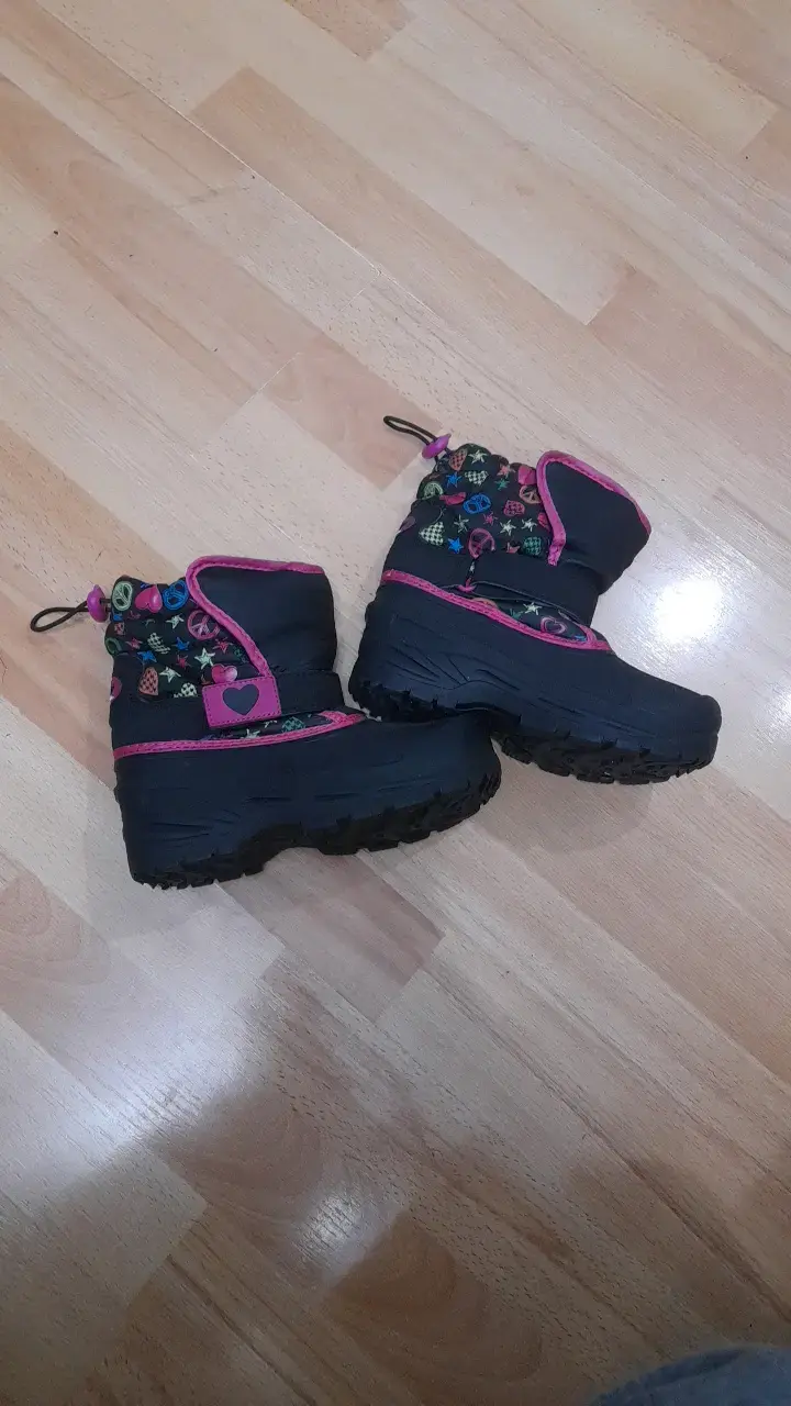 Botas de nieve infantiles 29CL negras con diseño - 1