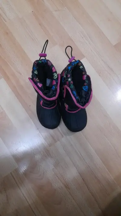Botas de nieve infantiles 29CL negras con diseño - miniatura 2