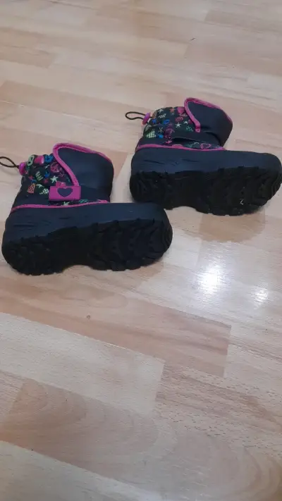 Botas de nieve infantiles 29CL negras con diseño - miniatura 3
