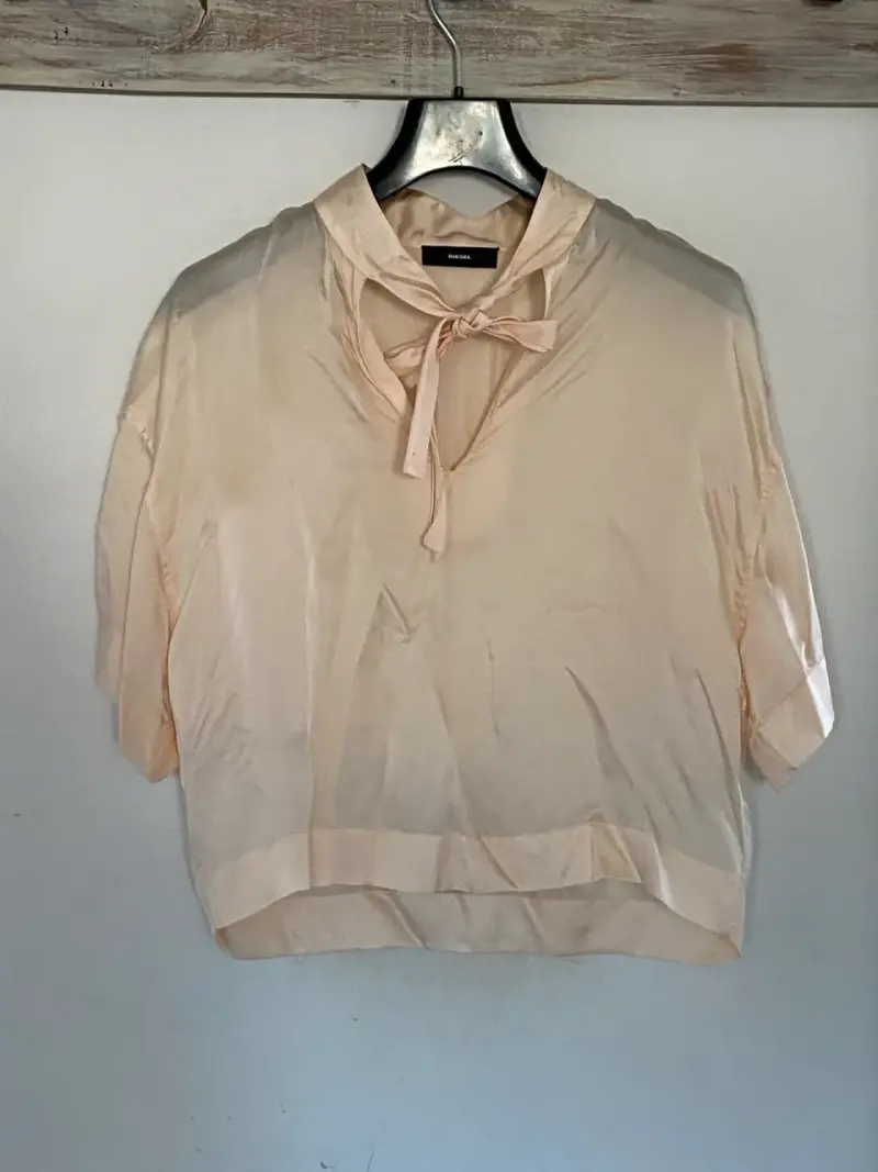 Blusa Beige Diesel con Lazo