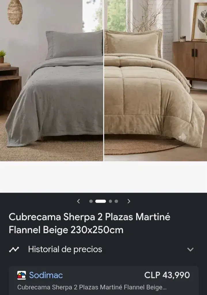 Cubre cama flannel burdeo 2 plazas Martine - 6