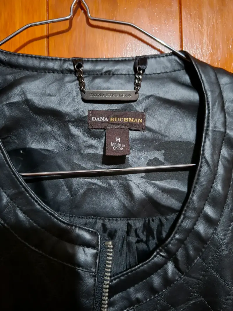 Chaqueta eco cuero Dana Buchman para mujer - 2