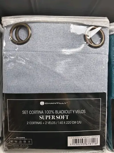 Set de Cortinas Blackout Chantilly Super Soft - miniatura 2