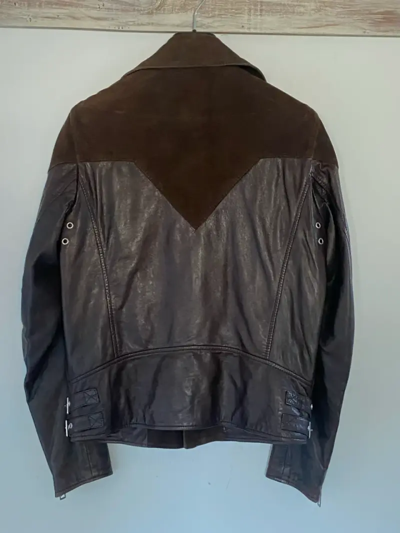 Chaqueta de cuero marrón Diesel para hombre - 3