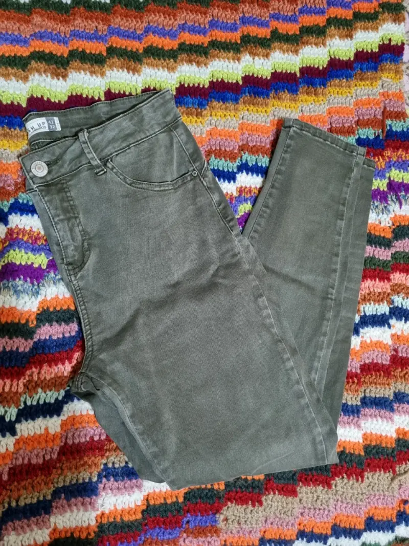 Jeans Push Up Barbados Talla 42 Verde - 1