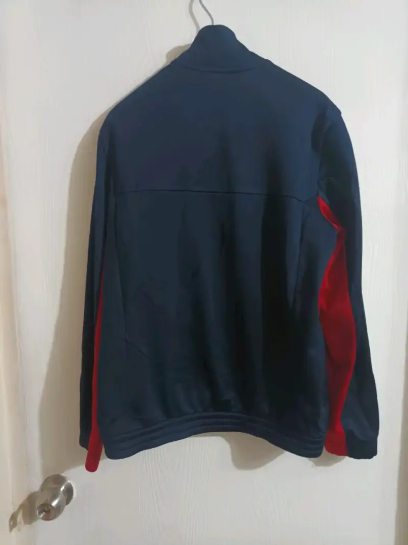 Chaqueta deportiva Adidas azul con franjas - 2