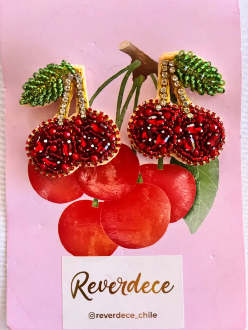 Aros de cereza con mostacillas