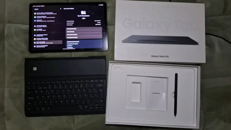 Samsung Galaxy Tab S7 FE 128gb + Teclado + s pen - 3