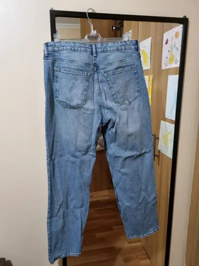 Jeans de mezclilla azul H&M para mujer - miniatura 5