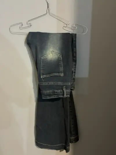 Jeans flare azules talla M - miniatura 1
