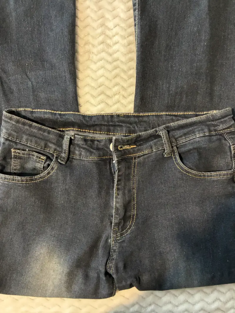 Jeans flare azules talla M - 3