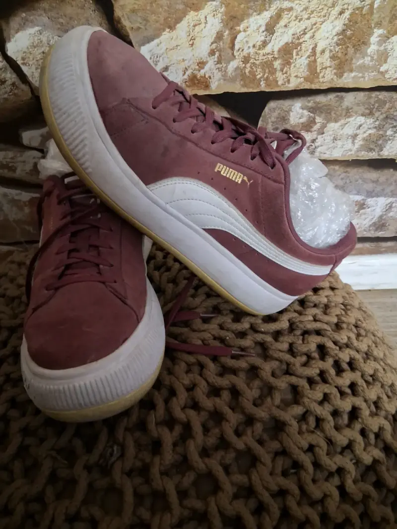 Zapatillas deportivas Puma burdeos talla 40.5 - 4