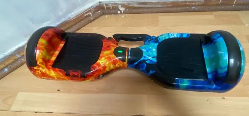Hoverboard eléctrico con asiento kart celeste - 4