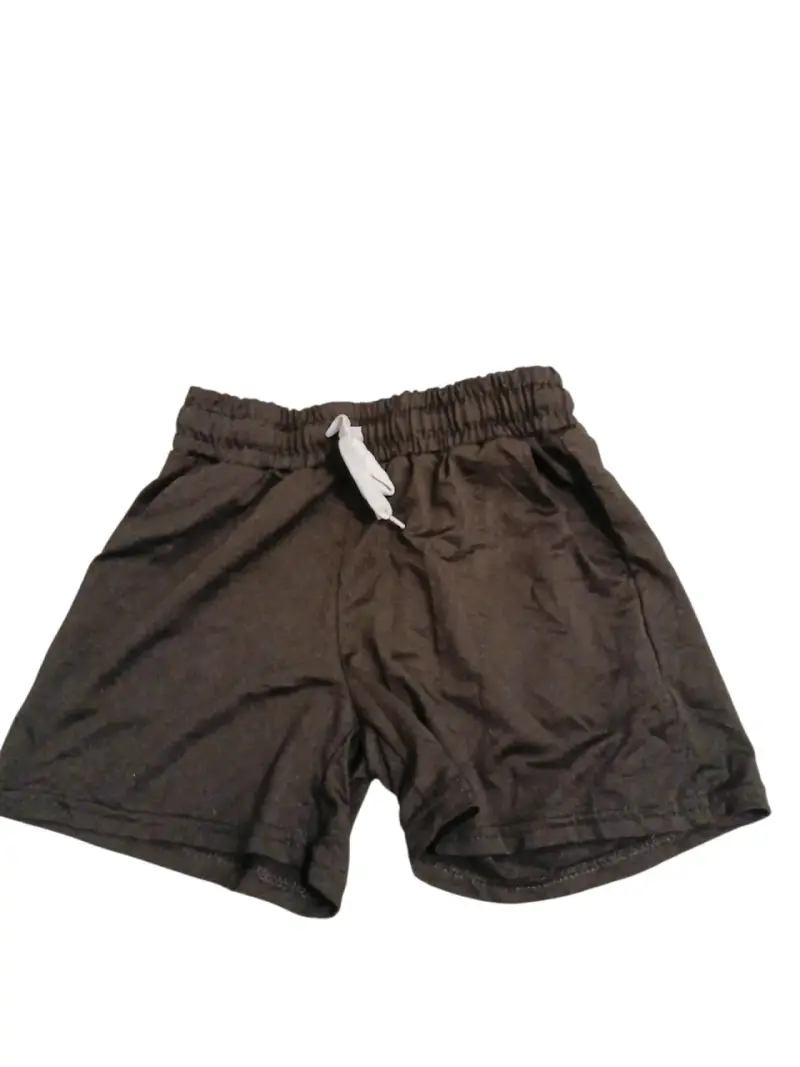 Shorts deportivos negros para hombre