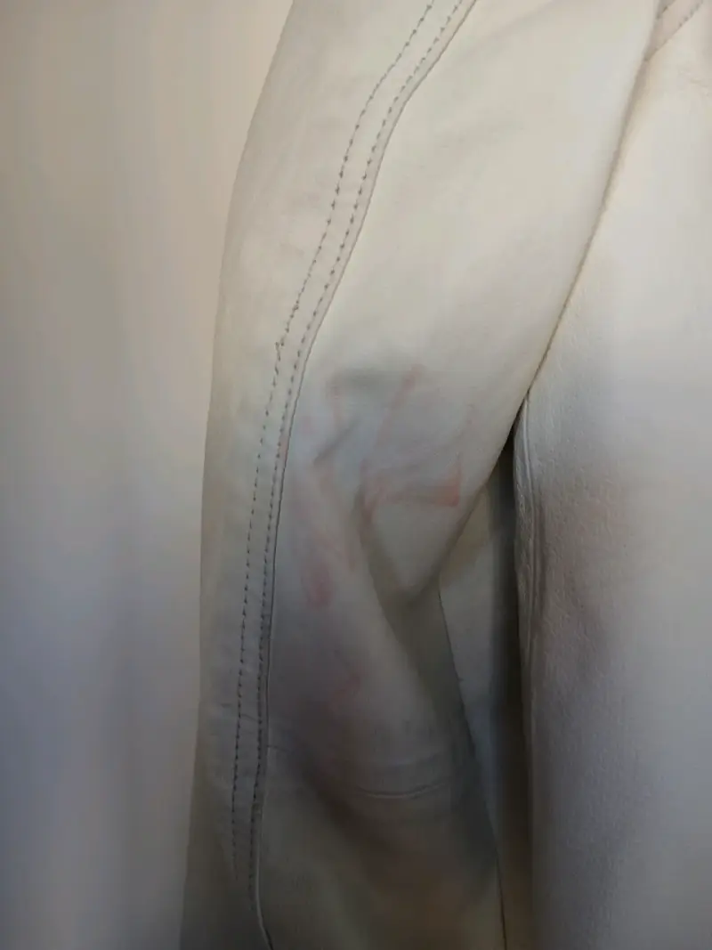 Chaqueta de cuero blanca hombre - 3