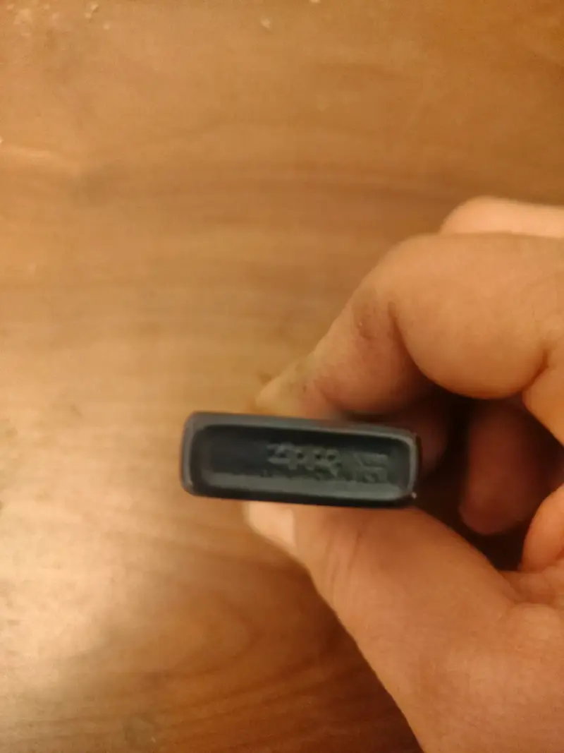 Encendedor Zippo original, metálico azul marino - 2