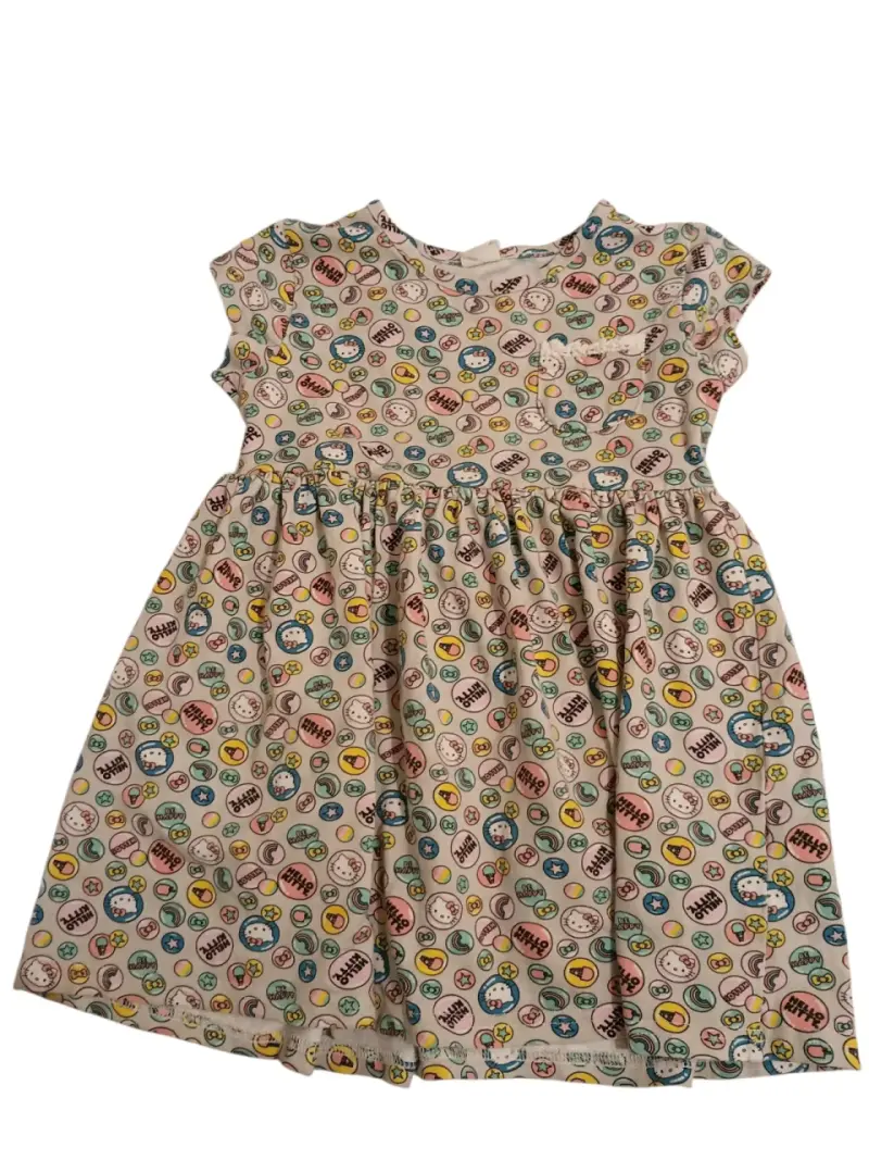 Vestido infantil estampado colorido