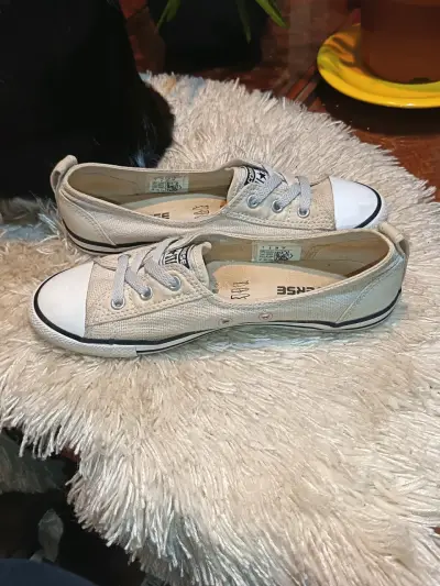 Zapatillas Converse All Star beige para mujer - miniatura 2