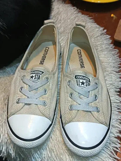 Zapatillas Converse All Star beige para mujer - miniatura 3