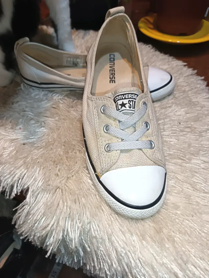 Zapatillas Converse All Star beige para mujer - 4