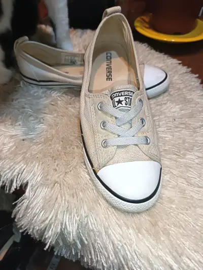 Zapatillas Converse All Star beige para mujer - miniatura 4