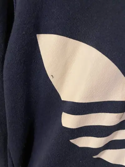 Polerón con capucha Adidas azul marino - miniatura 3