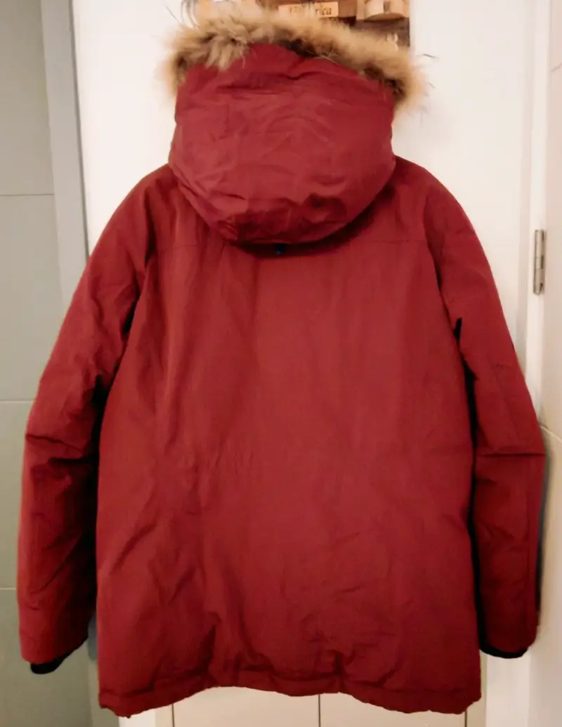 Chaqueta pluma imp. ISENBERG(NEPA) roja (burdeo) - 3