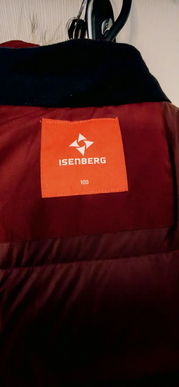 Chaqueta pluma imp. ISENBERG(NEPA) roja (burdeo) - 4