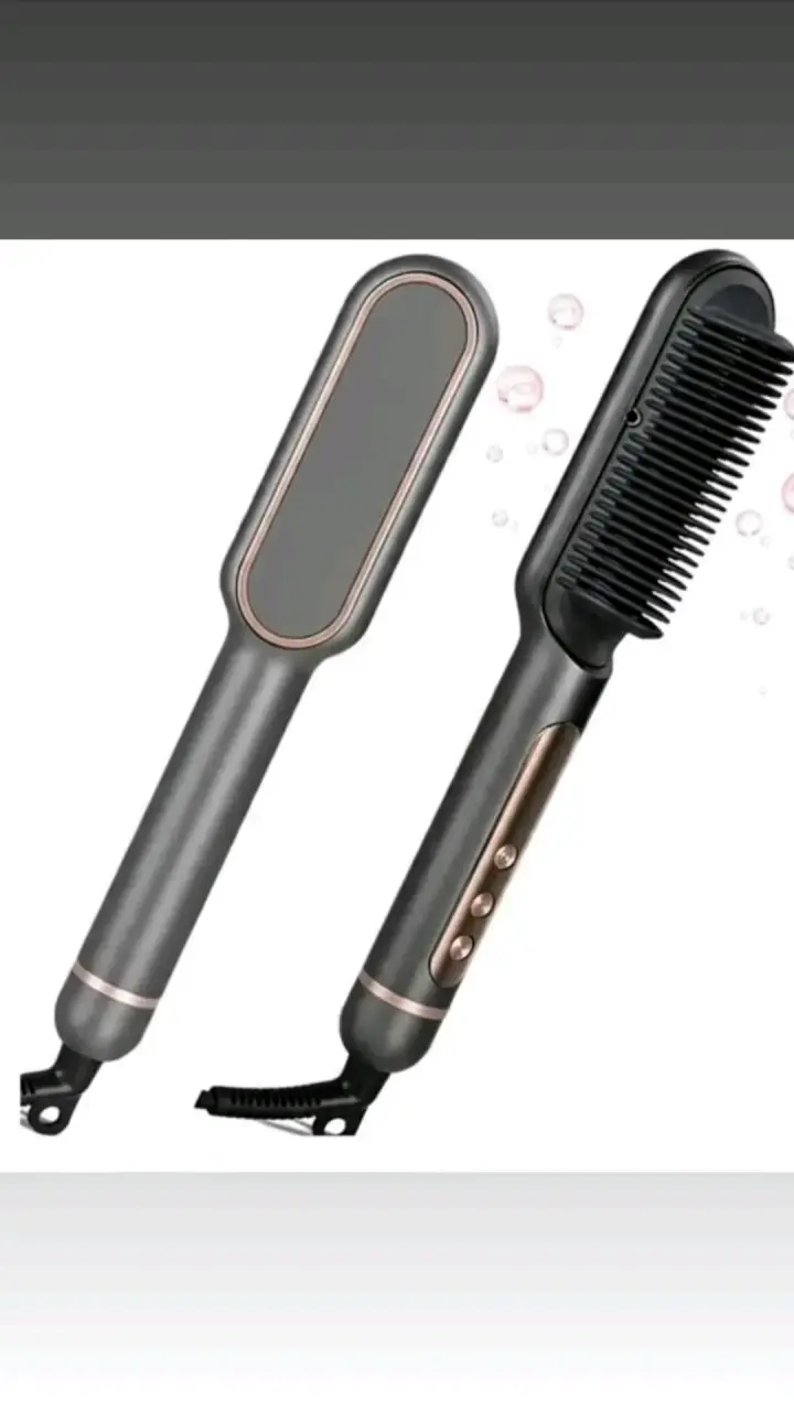 Cepillo alisador de cabello eléctrico portátil