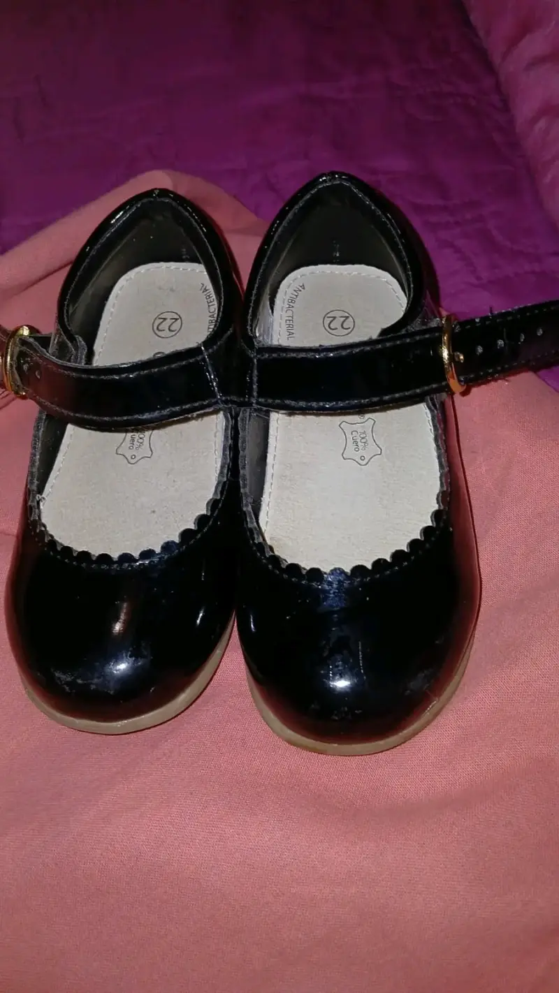 Zapatos de charol negros para niña talla 22 - 1