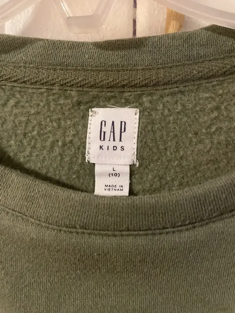 Polerón verde para niños GAP Kids talla L - 3