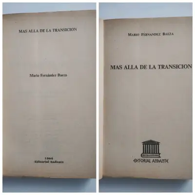 Libro 'Más Allá de la Transición' de Mario Fernández Baeza - miniatura 2