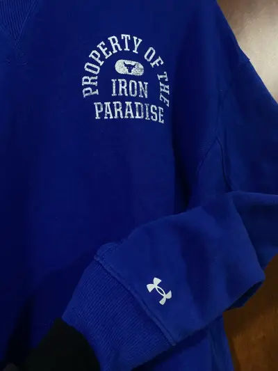 Polerón azul Under Armour Iron Paradise - miniatura 3