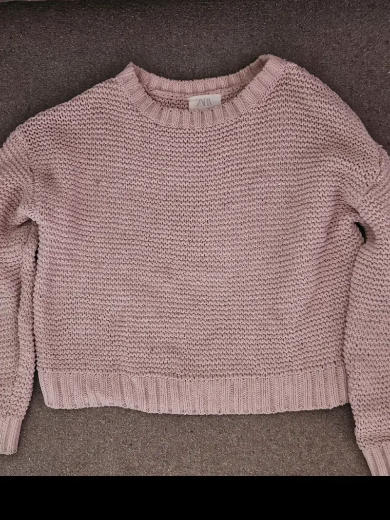Suéter de punto rosa para mujer Zara - 1