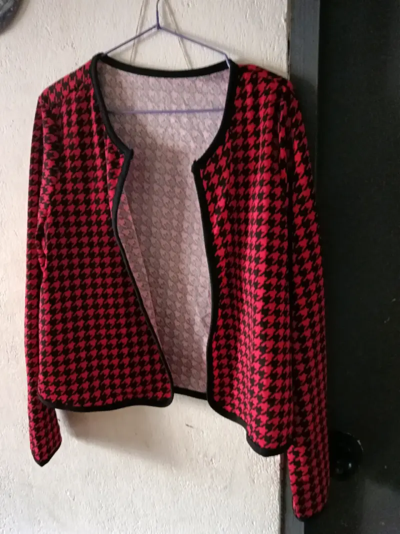 Chaqueta de mujer estampado pata de gallo - 1