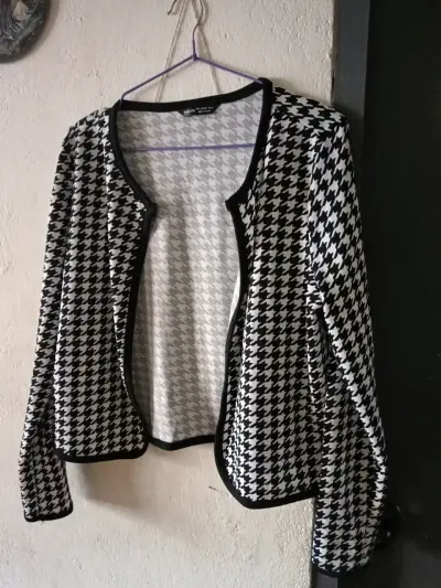 Chaqueta de mujer estampado pata de gallo - miniatura 2