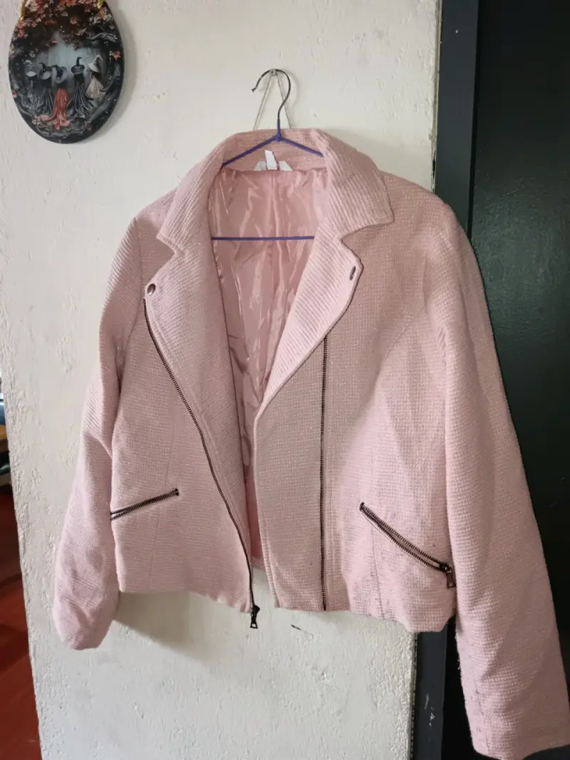 Chaqueta de lana FIP burdeos con botones grandes - 4