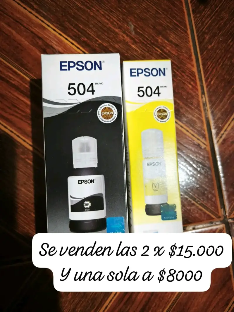 Pack de Tintas Epson 544 y 504 EcoTank - 2