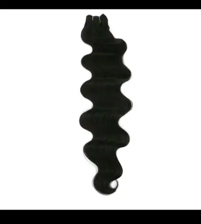 Extensión de cabello ondulado negro orgánico - miniatura 1