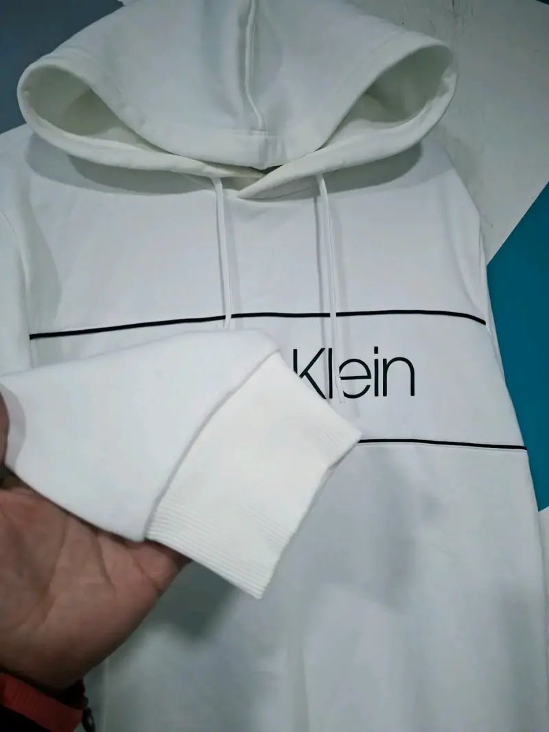 Polerón blanco con capucha Calvin Klein - 5