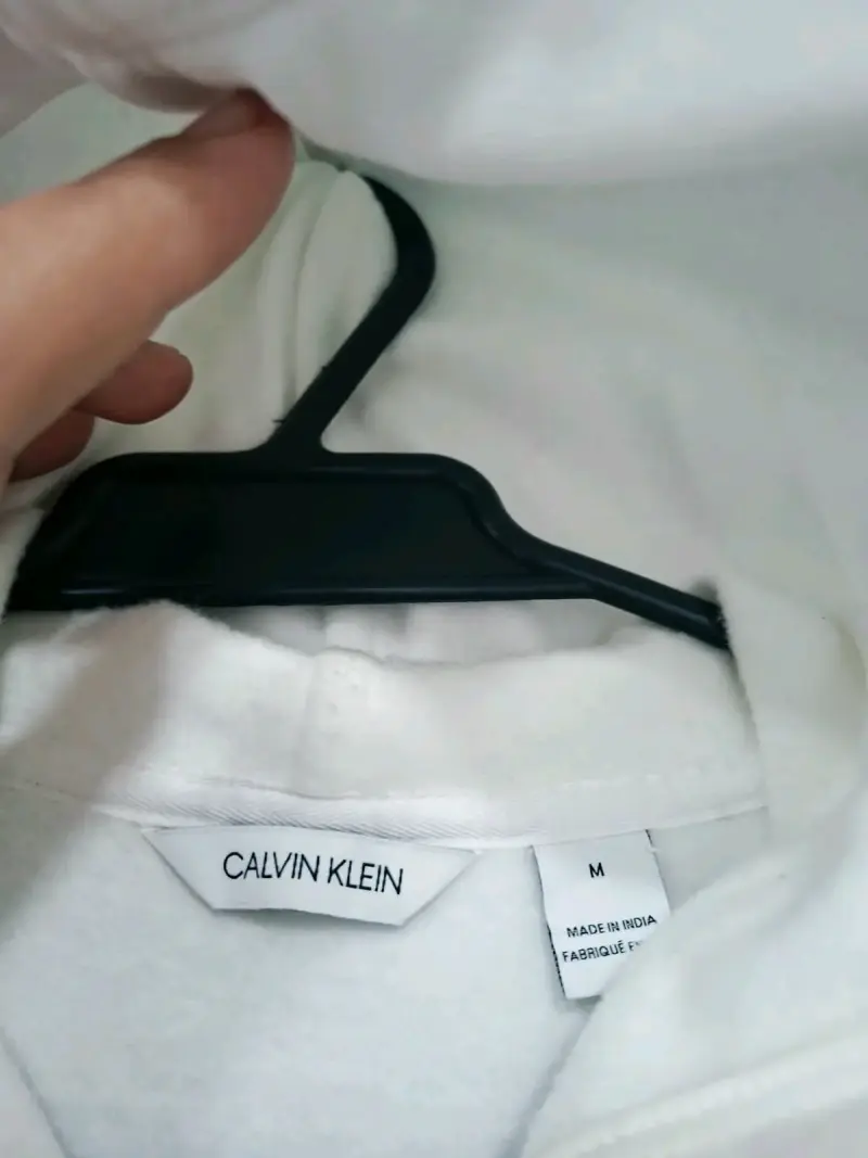 Polerón blanco con capucha Calvin Klein - 6