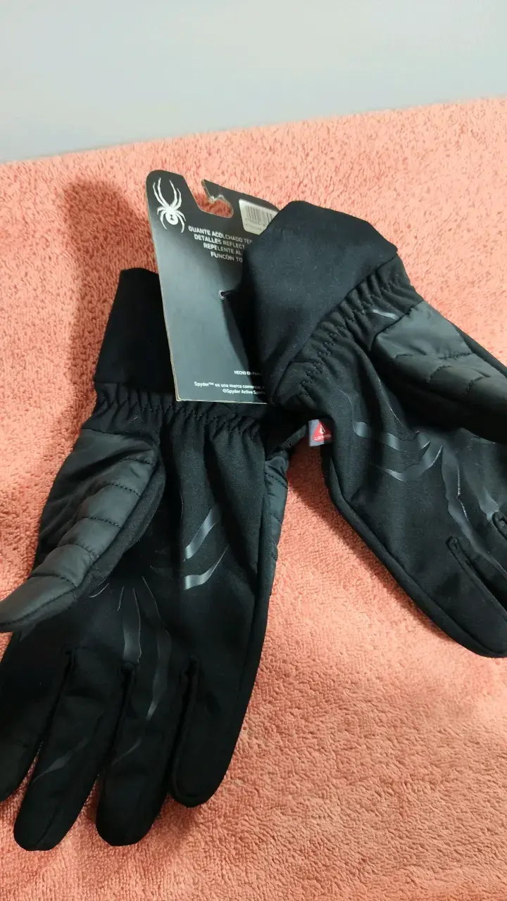 Guantes térmicos unisex Spyder negros - 2