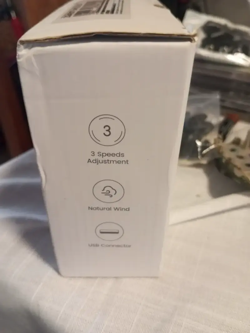 Ventilador portátil USB TOPK con 3 velocidades - 4