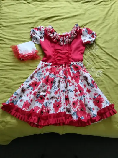 Vestido de cueca + pañuelo - miniatura 2