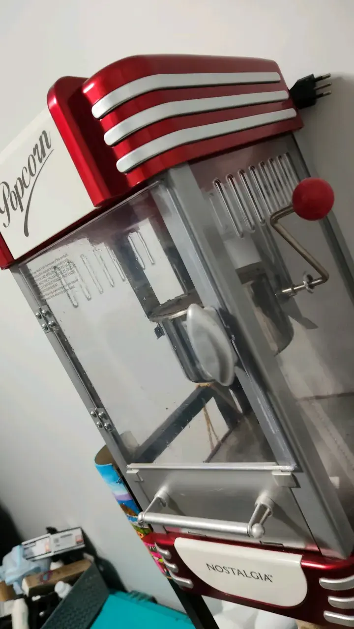 Máquina de palomitas Nostalgia roja retro - 4