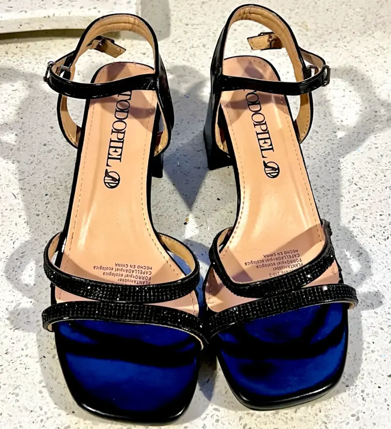 Sandalias de tacón negras elegantes para mujer - 2